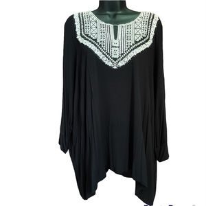 VISION Banded 3/4 sleeve Blouse
